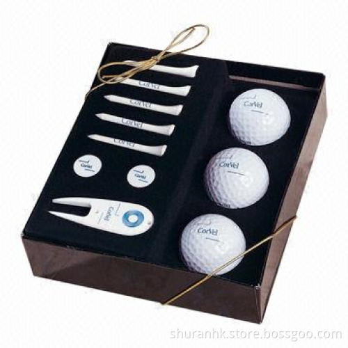 Customize Golf Gift Set with 5-piece Golf Wooden Tees